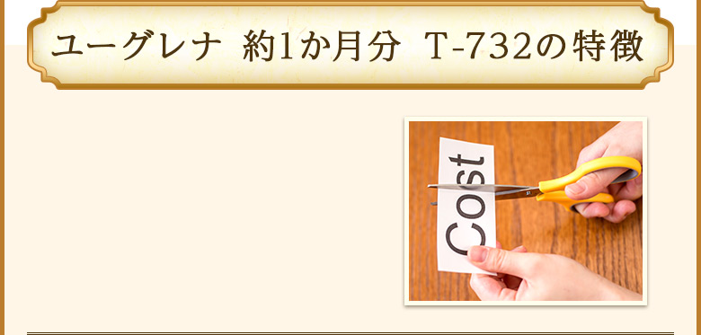 ユーグレナ 約1か月分 Ｔ-732の特徴